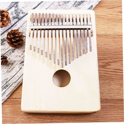 Wooden DIY Kalimba Kit, Hand-Painted Thumb Piano with 10 Picks, African Finger Piano, Safe Materials, Kindergarten Toy, Develops Creativity (Assorted