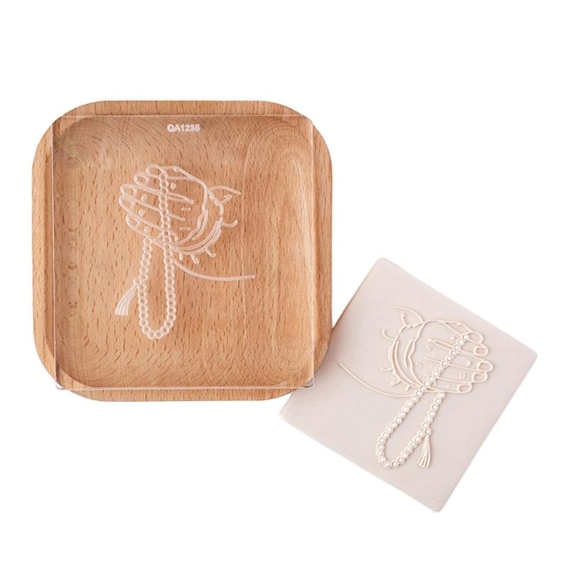 Plastic Biscuit Molds Cookie Stamp Tower Moon Pattern Cookie Cutter DIY Fondants Cake Molds Kitchen Pastries Bakewares