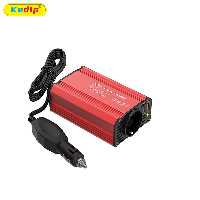 PD65W Fast Charging 300W Car Inverter 12V To 220V, European Standard Power Converter with USB QC3.0