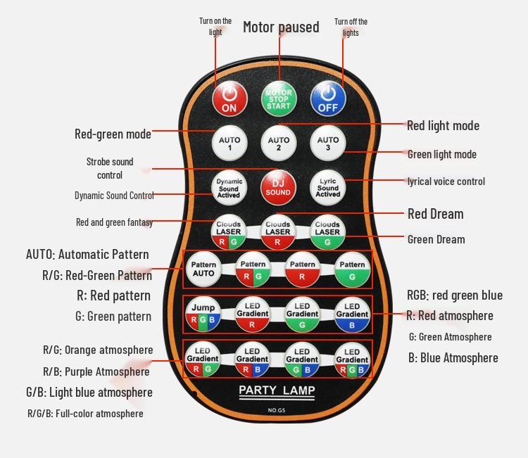 Aurora Dream Mini Beam Starry Sky Laser Projector Stage Light