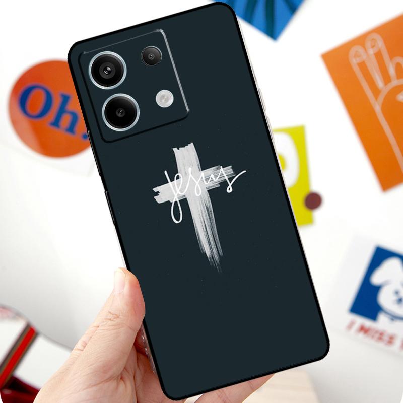 Christ Jesus Bible Verse Cross Funda For Xiaomi Redmi Note 11 10 12 13 14 Pro 10S 11S 12S Case For Redmi 15 10C 13C 12C 14C
