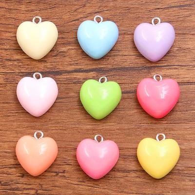 10pcs 17*18mm DIY Resin Accessories Love Pendant