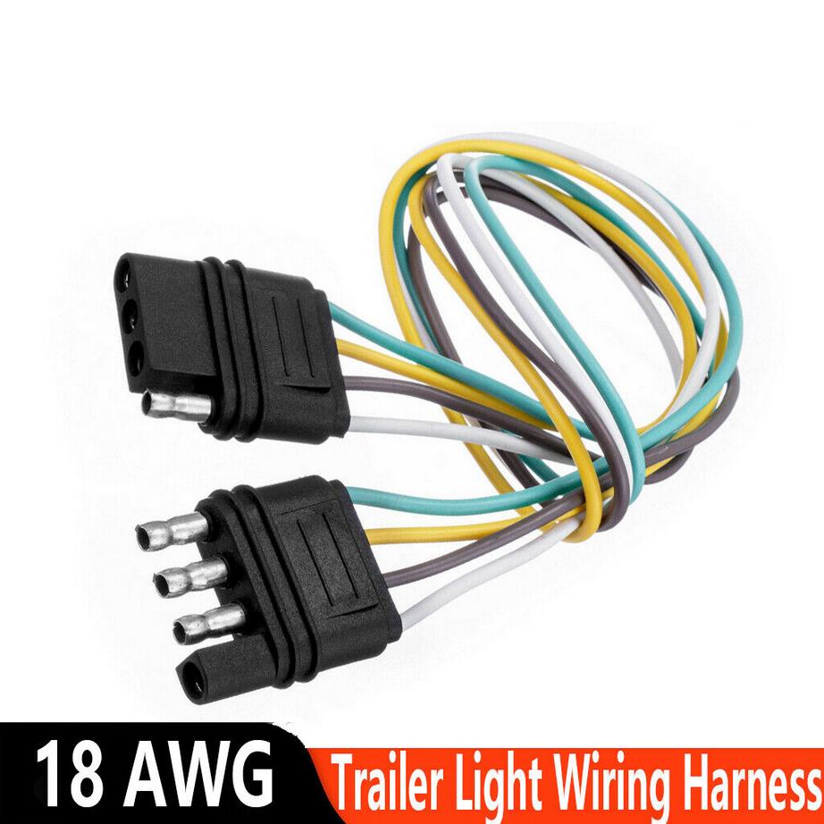 4 Pin Trailer Plug MECMO 5-Way Flat Trailer Wire Extension 4Ft 48 - Foto 6