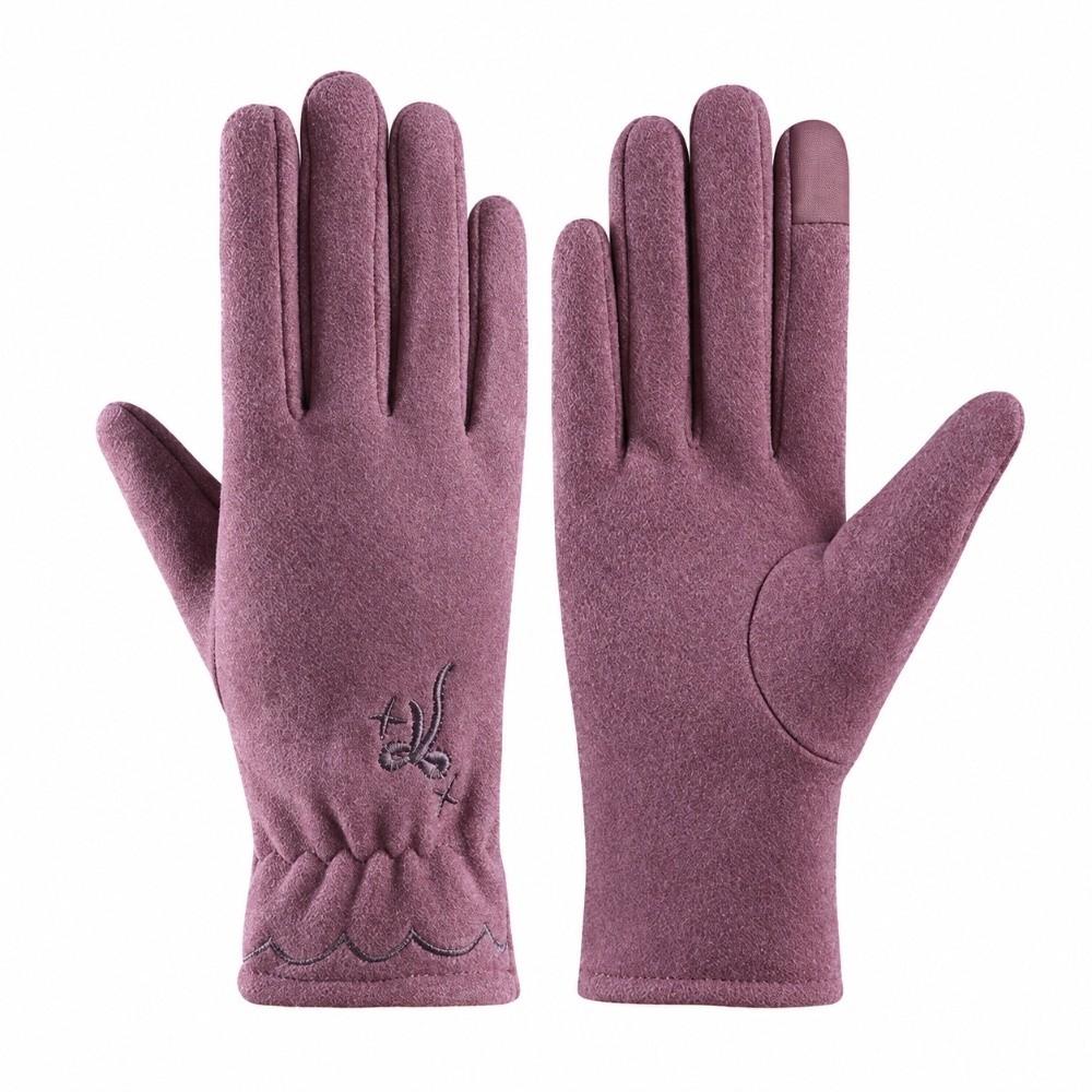Thickened Warm Touch Screen Gloves Windproof Cold Proof Flip Finger Gloves  Autumn Winter