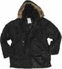 Winter Jacket Mil Tec N-3B BASIC Pilot Jacket Long Black
