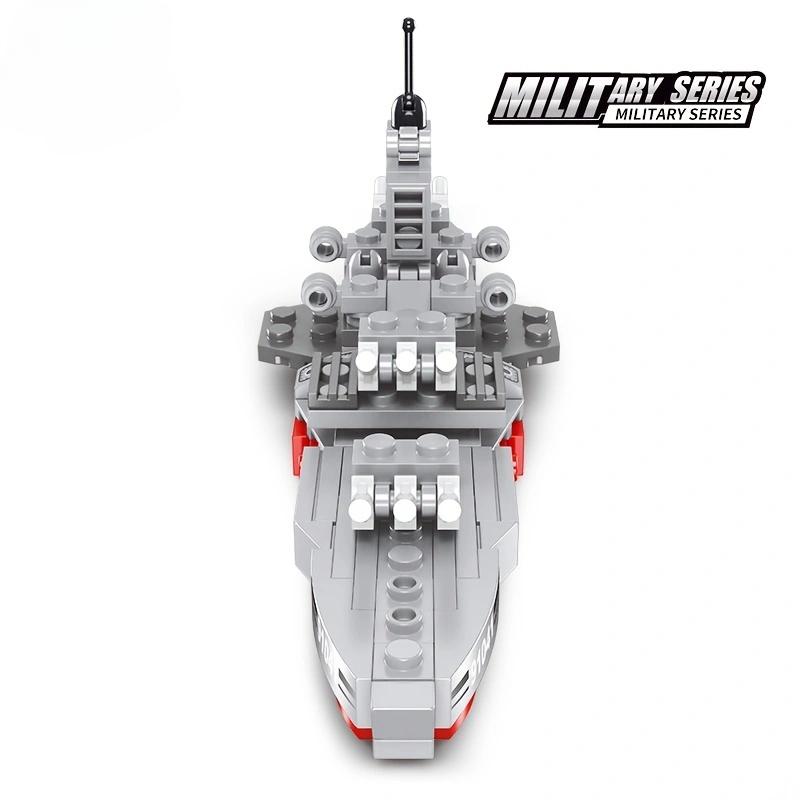 100+PCS Building Blocks Kit Toy Iawa-class Battleship Toy Gift Military Series Happy Gift for Children Adult