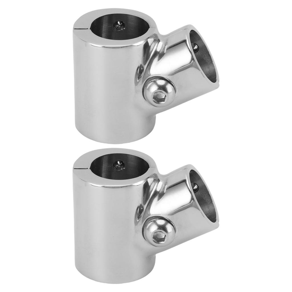 Boat Handrail Fitting 60 Degrees  316 Stainless Steel Polished Finish Stylish Look 3 Way Tee Handrail Pipe