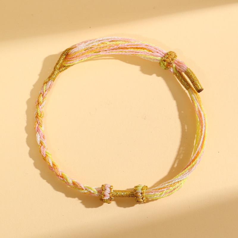 Handmade Dragon Boat Festival Bracelet: Five-Color Woven Rope with Zongzi Tassel – Ornament for Kids & Adults, Perfect Festival Gift