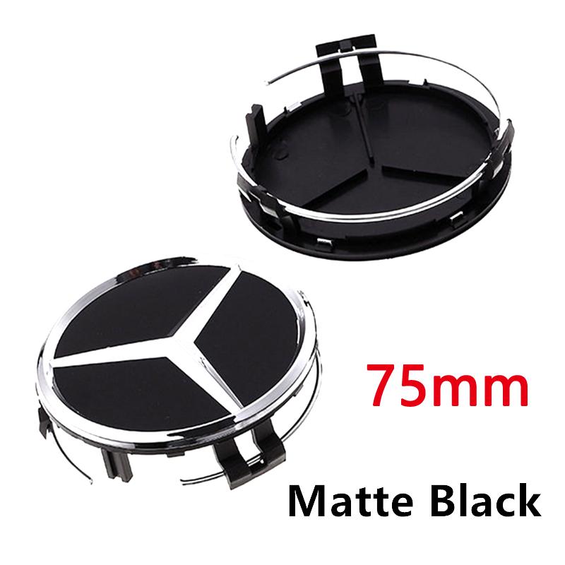 4pcs 75mm Car Wheel Center Caps Rims Hub Caps For Mercedes Benz W204 205 A B C E S CLA CLK ML GLK GLA GLB GLC CLAS Accessories