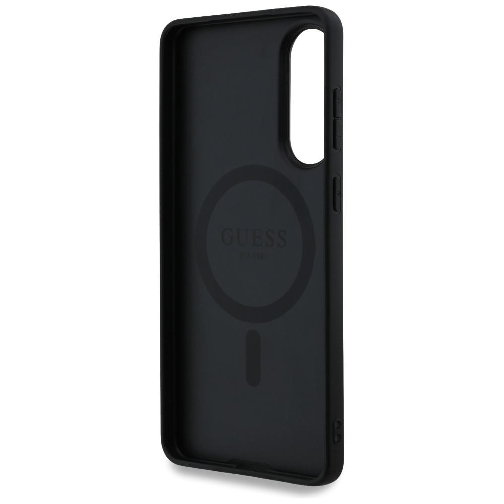 Guess 4G Ring Classic Logo MagSafe Samsung Galaxy S25 Edge case black
