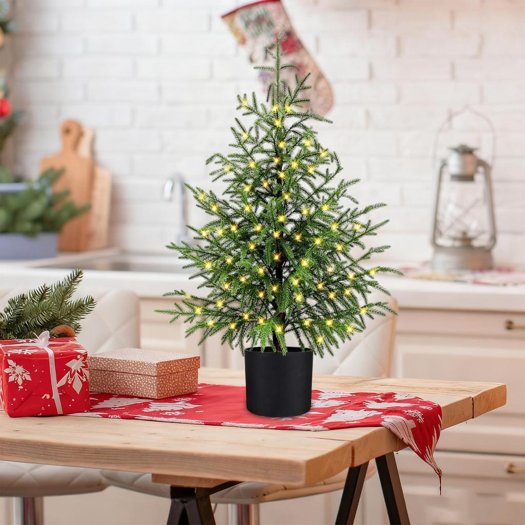 60CM Norfolk Weihnachtsbaum Haustür Weihnachtsbaumschmuck Innen Wohnzimmer Weihnachtsdekoration