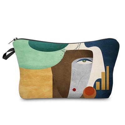 Borsa da cosmetico con stampa di personaggio da donna Organizzatore per articoli da toeletta Custodia da viaggio 6428