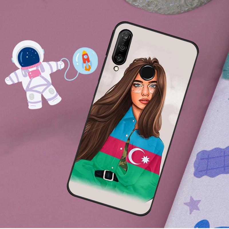 

Девушка с флагом Азербайджана для Huawei Nova Y72 Y73 Y60 Y70 Y90 Y61 Y91 7i 8i 11i 12i 12s 9 10 SE P20 P30 P40 Lite Чехол Huawei Nova 9
