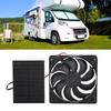 3W Solar Panel Fan Kit Solar Panel Exhaust Ventilation Fan Kit for Bathroom Pet House