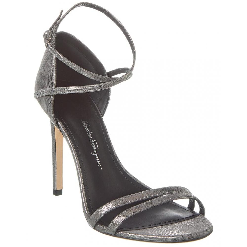 

Замшевые сандалии Salvatore Ferragamo Ferragamo Ines X5mor серые