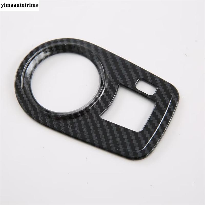 Car Head Lights Lamp Switch Button Panel Decoration Cover Trim Fit For MG 4 EV  2024 ABS Carbon Fiber Interior Accessories