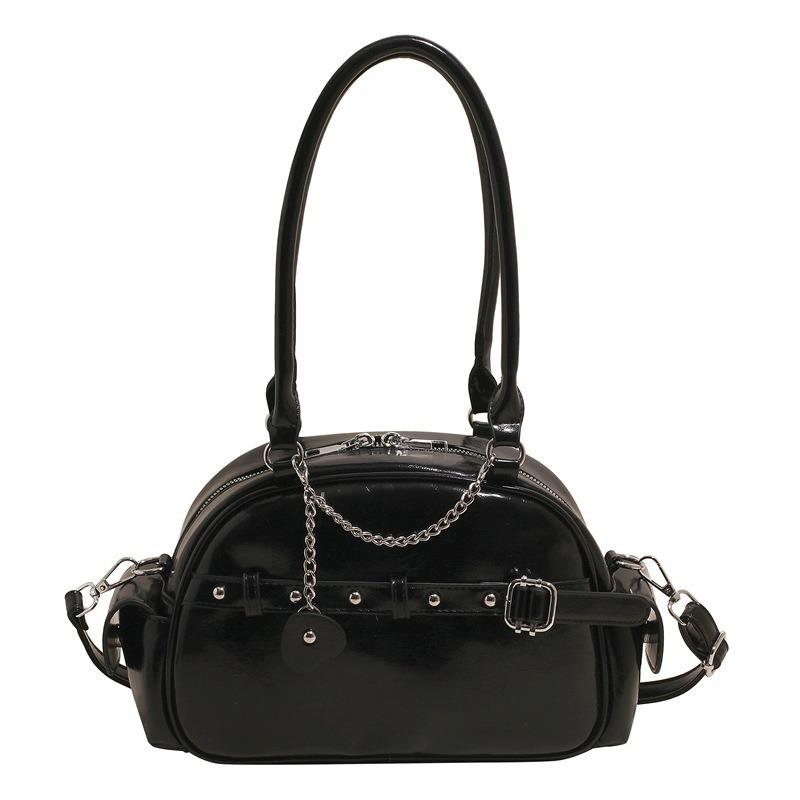 Hand carry high-end bowling bag women's spring and summer new fashion versatile shoulder bag trendy casual messenger bag
