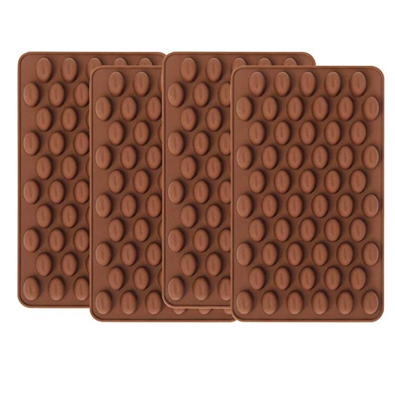 Mini Coffee Beans Chocolate Mold Candy Ice Cube Jelly DIY Cake Decoration Food-Grade Silicone Bakeware Mould Baking Molds