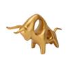 Exquisite Abstract Bull Sculpture Resin Golden Fighting Bull Sculpture Ox Statue Ornament