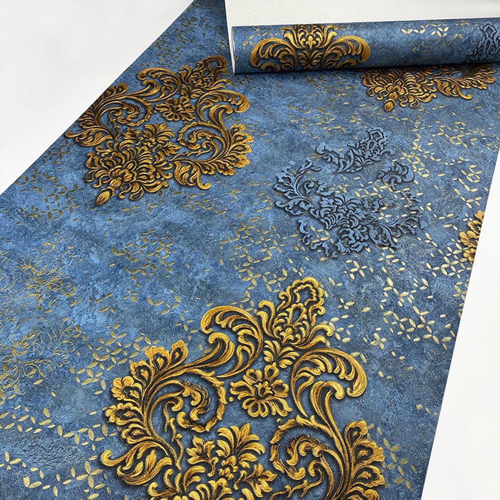 9 Style Luxury 3D Damask Vinyl Wallpaper Bedroom Living Room Red Floral Wallpapers Roll Ktv