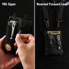 VIPERADE VE18 EDC Pouch for Pocket Organizer Pouch with 3 2 Zipper Velcro and Pouch Men, Slots, Pockets, Pouch, Multi-Tool (Black)