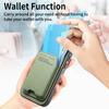 For iPhone Air Case Cloth Texture Leather+PC+TPU Phone Cover with Card Holder Kickstand