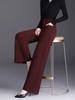 Fließende High-Waist-Hose mit weitem Bein für kurvige Figuren - Herbst 2025 Neuankunft