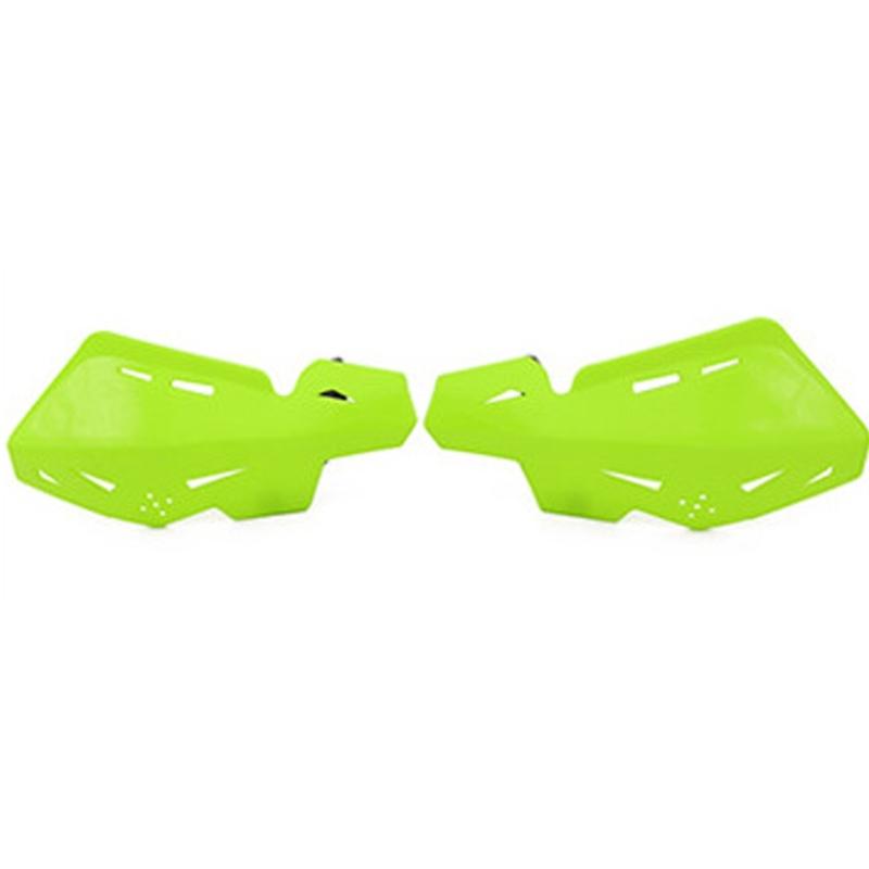

Универсальные мотоциклетные защиты рук Пластиковая металлическая конструкция Ветрозащитный дизайн Простая установка для комфортной езды флуоресцентный зеленый