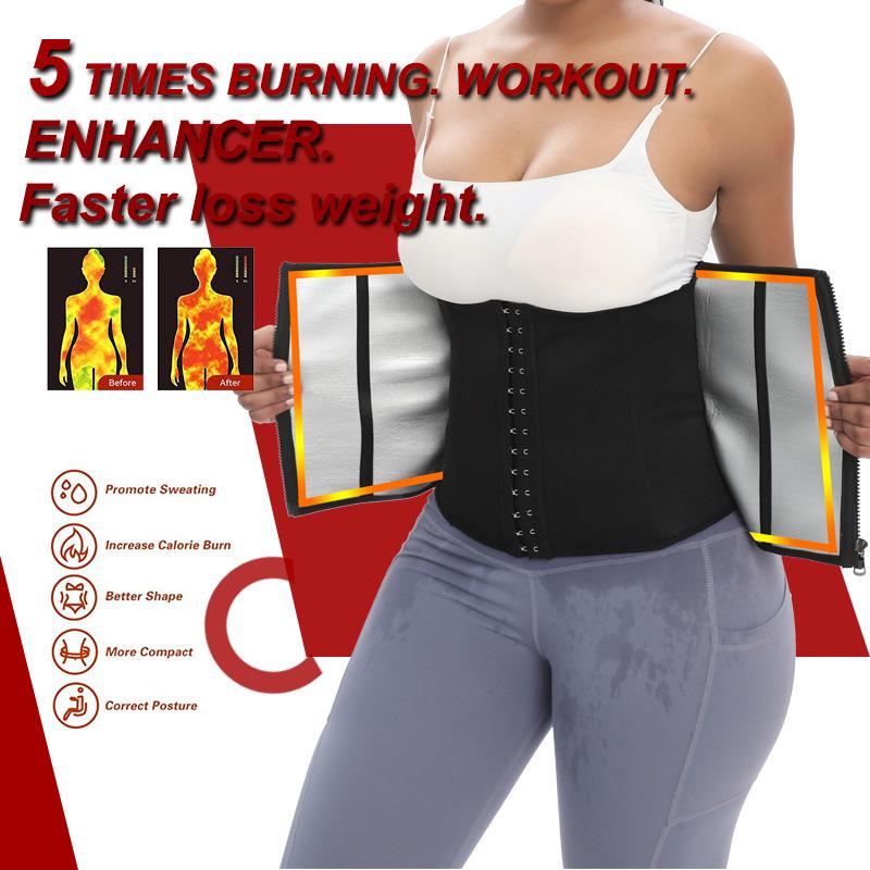 Women's Fitness Tummy Wrap: Sweat-Inducing Waist Support Belt and Cincher Corset for Body Shaping