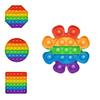 Engaging 12cm Rainbow Silicone Fidget Bubble Toy For Creative Play And Learning