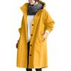 Autumn Long Sleeve Casual Plus Size Hooded Coats Women Fashion Think Mid Length Loose Outerwear Jackets Women Solid Elegant Street Solid Jacket 25331