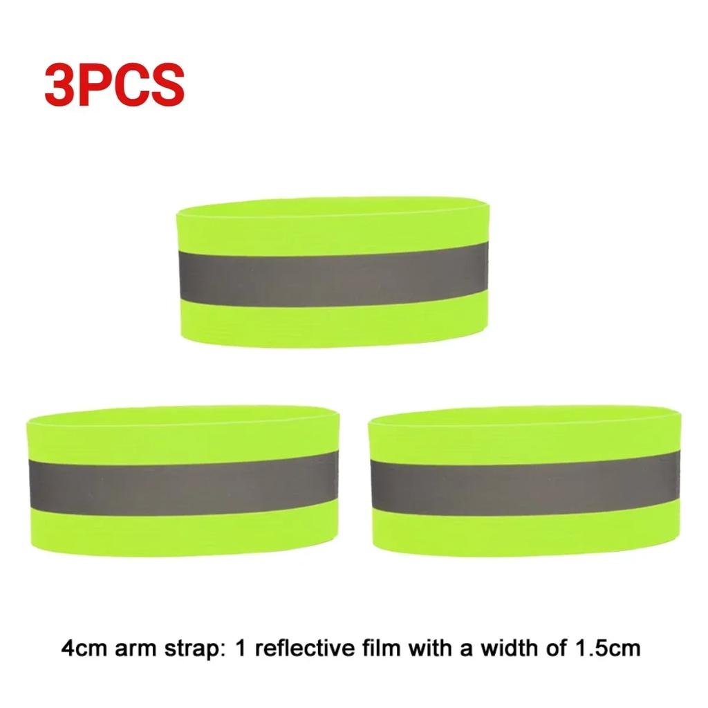 1-5PCSReflective Armband Adjustable Reflective Bracelet Strap High Visibility Safety Reflector for Night Walking Cycling Running