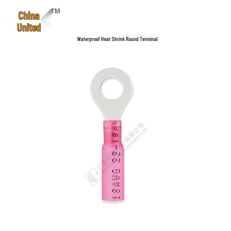 Waterproof Heat Shrink Round Crimp-free Terminal - Insulated RV Ring Terminal In Stock