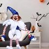Halloween Creepy Blue Hat Clown Doll Decoration Cotton Plush Soft Toy Party Living Room Desk Sofa Festival Ornament Prank Gift