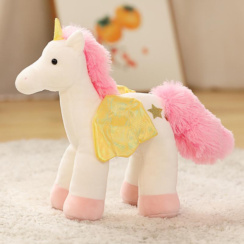 30cm Soft Unicorn Plush Horse Toy Baby Appease Sleeping Pillow Doll Animal Stuffed Plush Toy Birthday Gifts for Girls Children