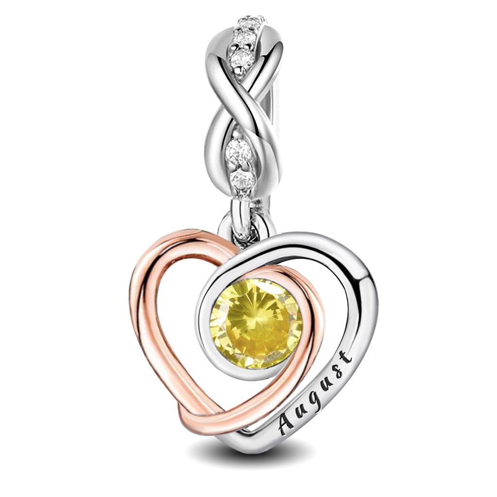 Copper Sweet Romantic Love Heart Month Pendant Fit Diy Bracelet Bangle Making Gift Of Fashion High Quality Jewelry