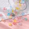50pcs Acrylic Colorful Beads Star Shaped Spacer Beads for DIY Necklaces Bracelets Keychains Earrings Jewelry Making Accessories
