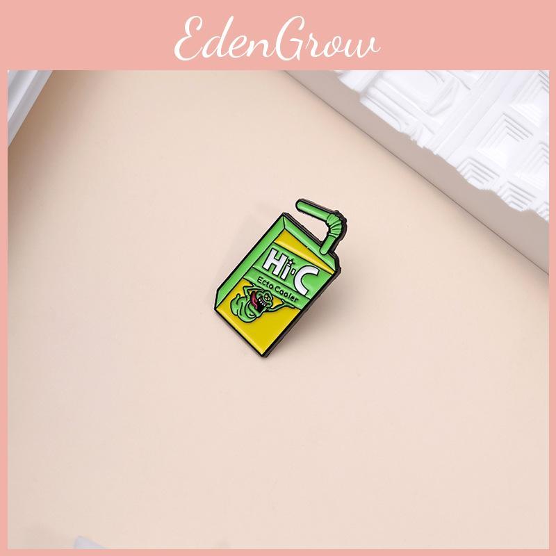 Unique Alloy Cartoon Character Brooch With Colorful Juicy Beverage Aesthetic