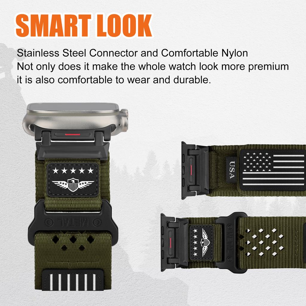Trail loop Straps for Apple Watch Ultra 2 Band 49mm 44mm 45mm Sport Nylon bracelet correa iWatch series 9 7 6 5 4 8 se 10 46mm