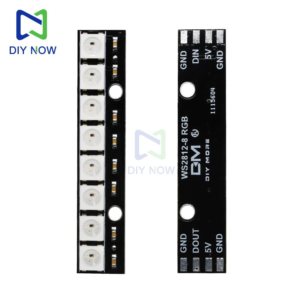 8 channel  WS2812 5050 RGB LED module with built-in driver Suitable for Arduino for Raspberry Pi  ESP32 home LED lighting