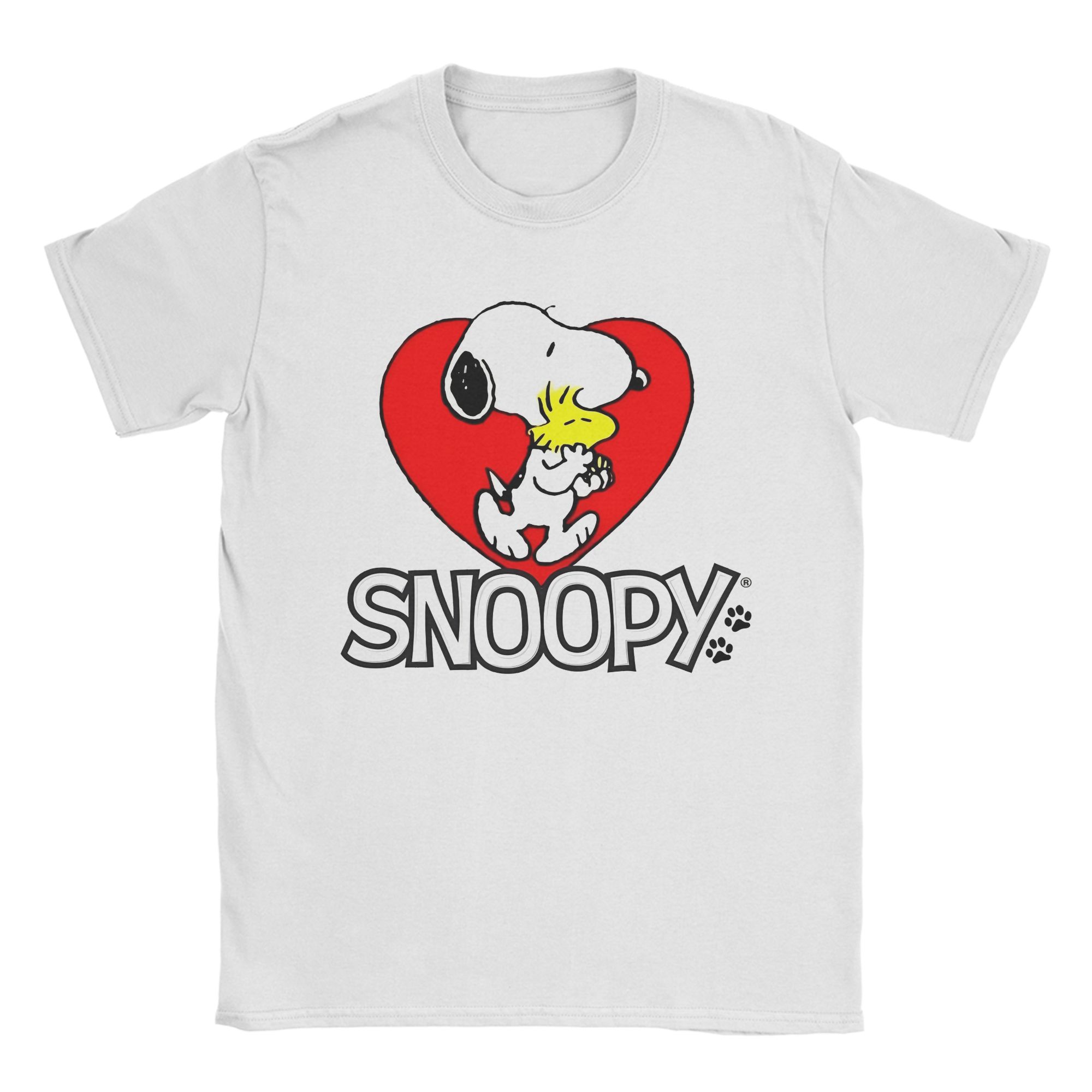 

Мужская Женская Рождественская Футболка Snoopys 100% Хлопковая Одежда Новинка Короткий Рукав Круглый Вырез Футболки Идея для Подарка Футболка 4XL