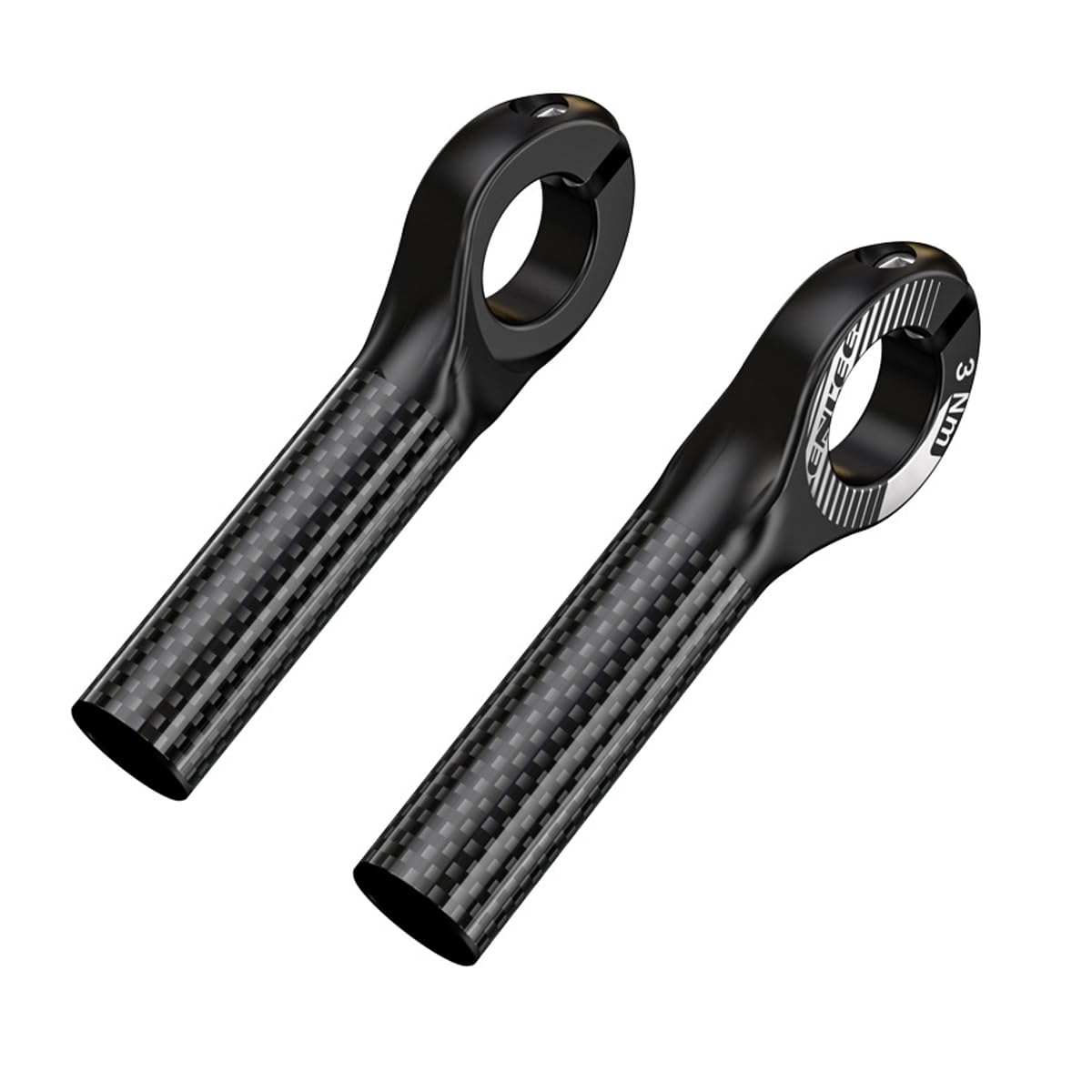 HOUSON Bicycle Handlebar End Carbon Handle Grip MTB Bar End 22.2mm