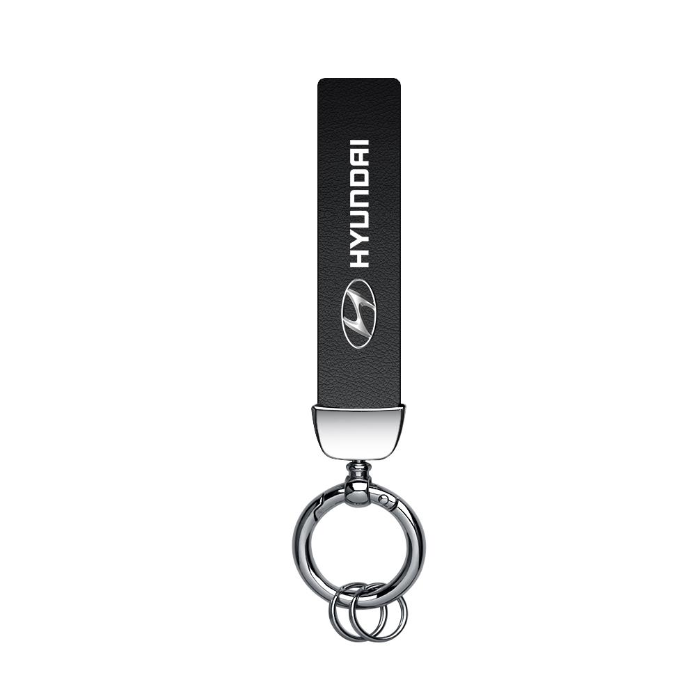 Car Tire Wheel Valve Caps Cover Leather Key Chain Ring Keychain For Hyundai I10 I20 I30 IX20 IX35 Santafe Solaris Azera GDI Kona C1