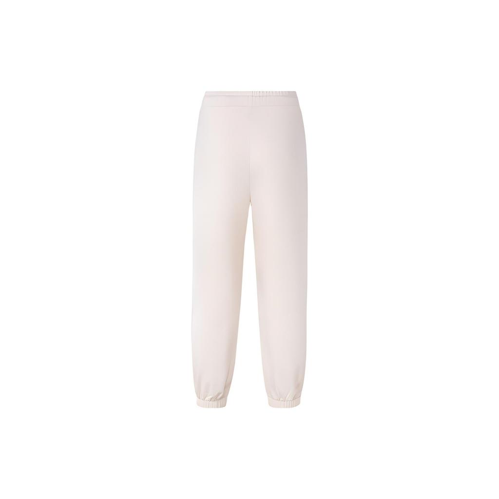 Adidas Originals Dc Rc Jogger With Solid Logo Drawstring Cuff Pants Women Bottoms Pink White IS5382