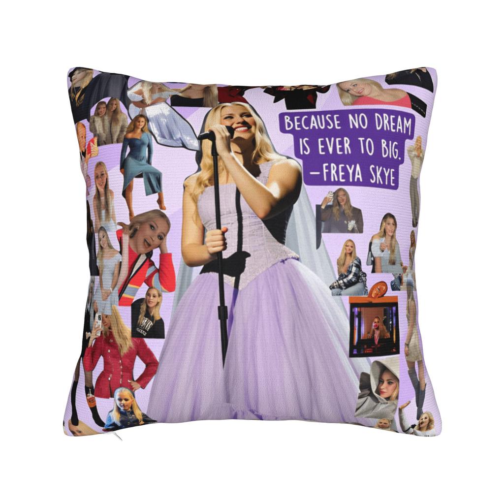 Freya Skye Cantora Britânica Atriz Capa de Almofada Quadrada Capa de Almofada Capa de Almofada Retrô Para Festa de Casamento Decoração de Casa