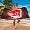 Soccer Ball Afc Crest Printed Microfiber Beach Towel, Soft And Absorbent, Quick-Dry, Ideal for Summer Travel, Beach Essential, Swimming Pool