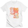 Mens Funny Cat Moon Meme T Shirts Round Neck Short Sleeve 100 Cotton TShirt Novelty Loose Fit Summer Tyle Clothing