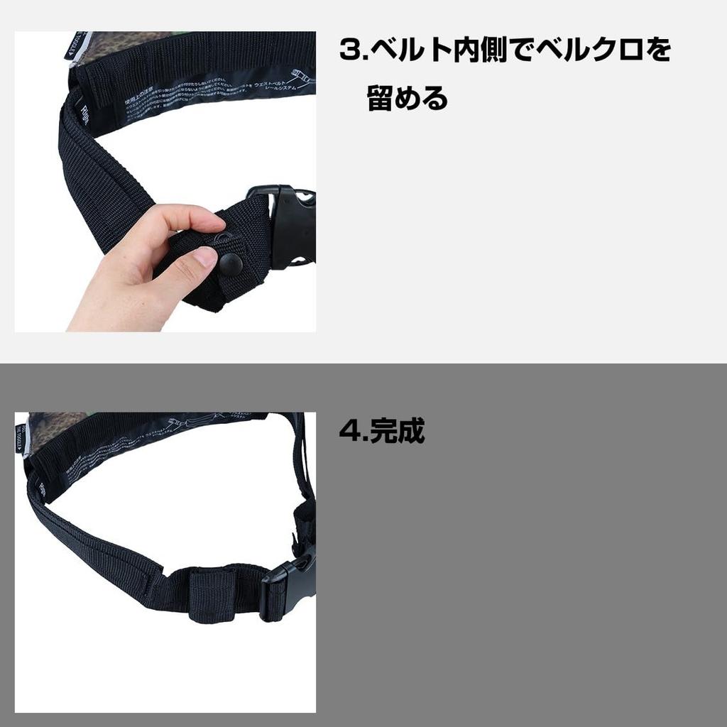 Daiwa Compact Life Jacket (Waist Type, Automatic/Manual Inflation), Blue, Free Size, DF-2220