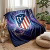Atletico Madrid Theme Blanket Soft Flannel Blanket Plush Throw Blanket Cozy Sofa Bed Blanket for Home Decor