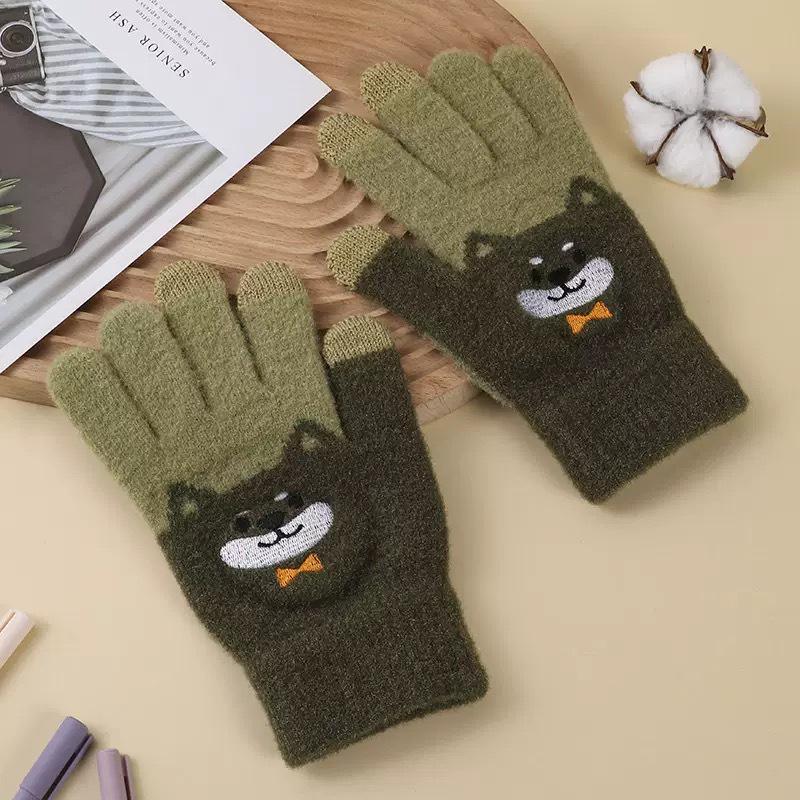 

Японские Акита-ину Плюшевые перчатки без пальцев для мужчин и женщин - Милые, Теплые, Подходят для сенсорных экранов, Осень/Зима One Size темно-зеленого